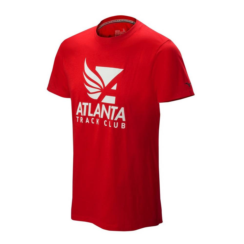 Mizuno Men's Atlanta Track Club 50/50 T-Shirts Red (450027-ICF)